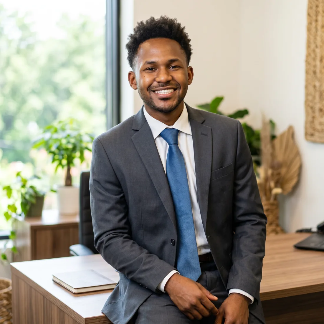 Dontay Phillips, founder and principal attorney of ClearScope Counsel, at the firm’s Kansas City office